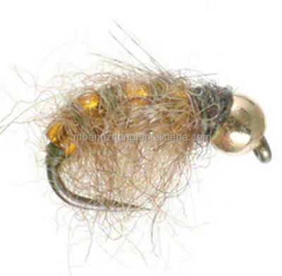 China Wholesale Fly Fishing Pilot Flies Caddis Pulsing Caddis Trout Nymph Pulsating Flies for sale