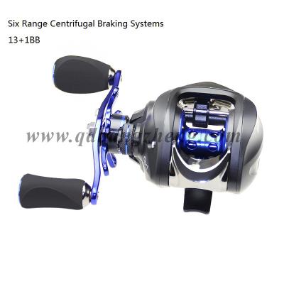 China Wholesale Quality 6061 T6 Aluminum Double Side Braking System Fishing Reel For Baitcasting for sale