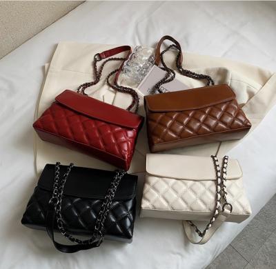 China Fashion Bags 2021 Wholesaler Hot Selling High Quality Lady Bags Chain Messenger Fashion Small Squares Bags for sale