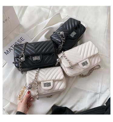 China 2021 summer new fashionable women's texture bag small cross - suitable body bag INS shoulder bag for sale