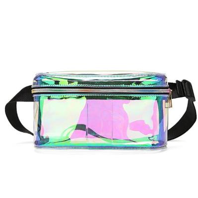 China Wholesale Fashion Clear Transparent Waterproof PVC Pussy Pack Hologram Pussy Pack Waist Bag for sale