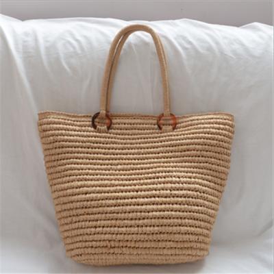 China 2020 Fashion Ladies Bags Handmade Simple Straw Bag High Quality Eco Friendly Straw Bag for sale