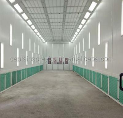 China 2.0mm Thick Stainless Steel #201 17.8m-5.7m-4.4m Europen Standard Spray Booth/Truck Paint Booth/Paint Cabinet for sale