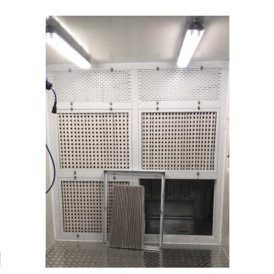 China container paint booth with diesel burner heater paint booth with rear paint cabeint can be customized 6058x2438x3303mm for sale