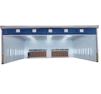 China building material shops industrial paint/coating machine/folding retractable spray mobile paint booth with good price for sale