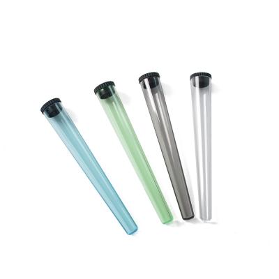 China Portable Sealed Plastic Cigarette Storage Paper Cones Holder Tube Doob Pre-Roll Tubes Rolling Papers Rolled for sale