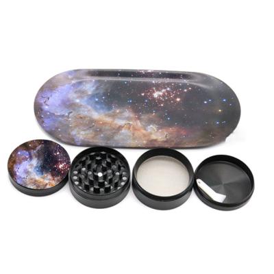 China Art High Quality Metal Tobacco Herb Tobacco Grinder Rolling Trays For Smoking for sale