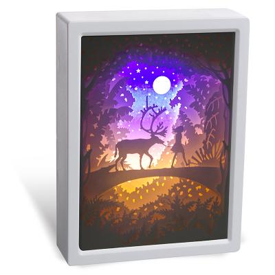 China 2022 JANPIM Modern OEM 3D LED Night Light for Home Decoration with Rechargeable Battery for sale