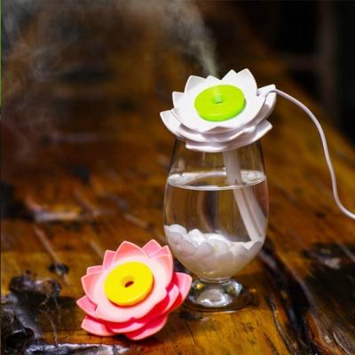 China Lotus Shape Factory Direct Lotus Shape Simple Mini Humidifier Home /Office Humidifier for sale