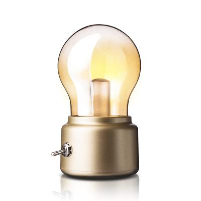 China Classic USB Rechargeable Bedside Retro Style LED Night Light Energy Saving Creative Bulb for sale