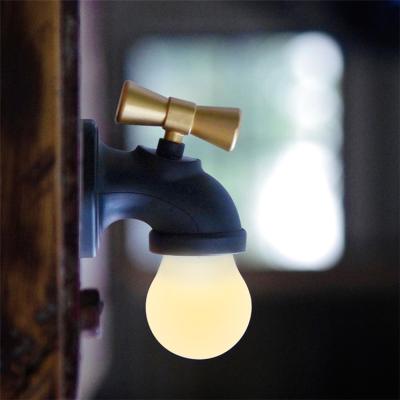 China Retro Tap LED Night Light Vintage Style Bedside Lamp USB Rechargeable Touch and Sound Sensing Light for Bedroom Home Decoration for sale