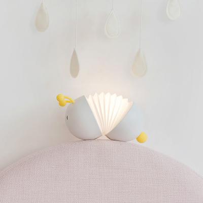 China Janpim LED Caterpillar Shape Night Light Cartoon Extendable Body USB Rechargeable Magnetic Toilet Cut Lamp for Kids for sale