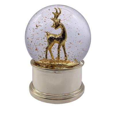 China 100MM World Deer Water Polo Day Opens Day Jindu Gold Music Golden Crystal Ball Holder for sale