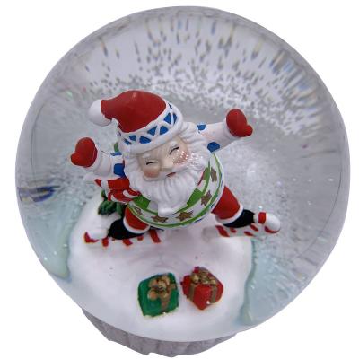 China Worldwide Sale Like Hot Cakes Big Size Globe For Christma Wonderland Train Snow White Resin Snow Globe for sale