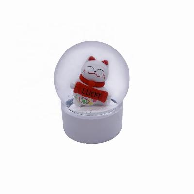 China Global New Designed 80mm Resin Donut Manufacturers Directly Wholesale Supplier Fashion Design Snow Globe For Kids for sale