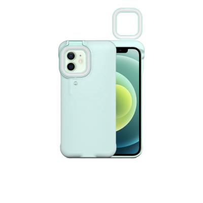 China Light-filling For Iphone 12 11 X Xr Phone Ring Light Phone Case 7 Plus Fill Light Cover Selfie Case for sale