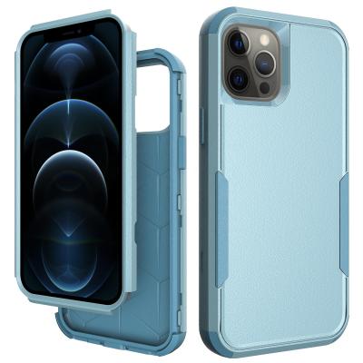 China Shockproof 3 in 1 Heavy Duty Cell Phone Bumper Hard Case for Iphone 13 6.1 PC TPU Full Cover Case for sale