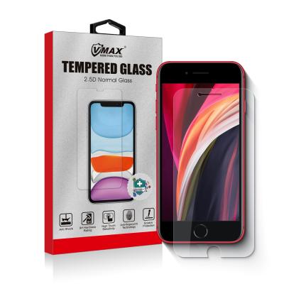 China High Clean Mobile Cell Phone 2.5D Tempered Glass Protective Film For Iphone SE Screen Protector for sale