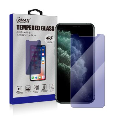 China 2.5D Mobile Phone Screen Protector Anti Blue Light Tempered Glass Film For Apple iPhone 11 Pro XS X for sale