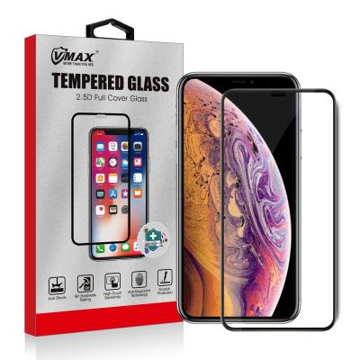 China Mobile Phone 2.5D Full Cover Glue Tempered Glass HD Clear Silk Printing Screen Protector For Iphone 11 pro for sale