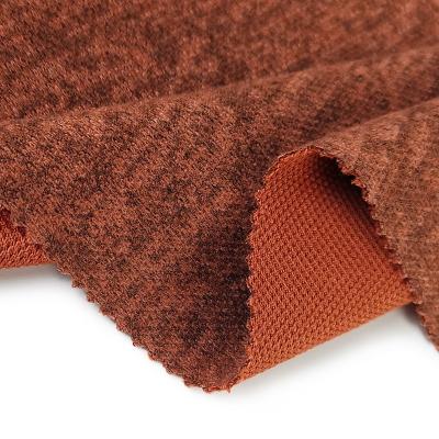 China CHEAP stretch TR rice blend angora brush plain dyed fabric tela hacci knit jersey spandex knitted winter for sale