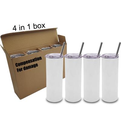 China 15oz 20oz 30oz Disposable Skinny Double Wall Stainless Steel Sublimation Straight Blanks 15 20 30 oz Tumblers for sale