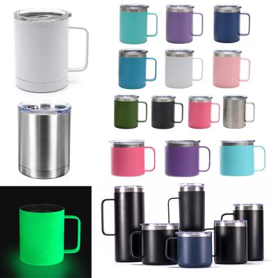 China Disposable 14oz Coffee Insulated Stainless Steel Coffee Mugs With Handle for sale