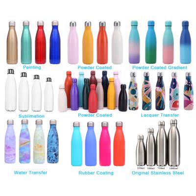 China Klooper Sustainable Cola Shape Custom Logo Sport Therm Vacuum Double Wall Stainless Steel Insulated Water Bottle for sale