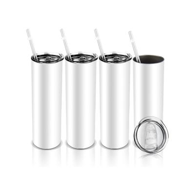 China RTS Klooper Stainless Steel 20Oz Viable Custom Tall Double Walled Tumbler Skinny Cups Wholesale With Straw for sale