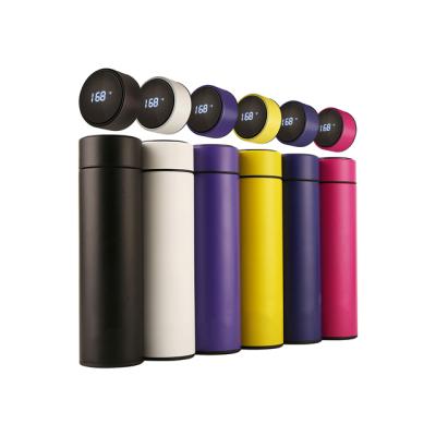 China Klooper Sustainable Led Stainless Steel Temperature Display Vacuum Insulated Smart Water Bottle Vasos for sale