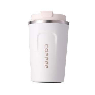 China 12oz 16oz Disposable Vacuum Insulated Reusable White Coffee Mug for sale