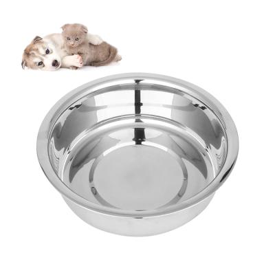 China Stainless Steel Dogs Cats Portable Bowl Pet Standable Feeder Large Small Rolls Non Slip Food Bowl For Dog for sale