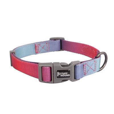 China Custom Nylon Dog Collar with Adjustable Buckle Customer Pattern Puppy Collars for Small Medium Large Dogs for sale