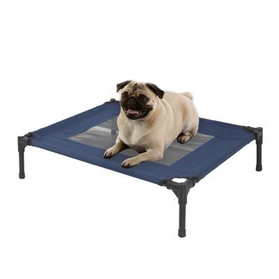 China Breathable Indoor High Dog Bed Portable Cooling Bed For All Kinds Of Pets With Feet Summer Beach Non-slip Pet Bed For Sale for sale