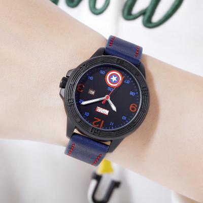 China Children China Watch Manufacturer Marvel Branded Japanese Movement Young Boys Sports Watch for sale