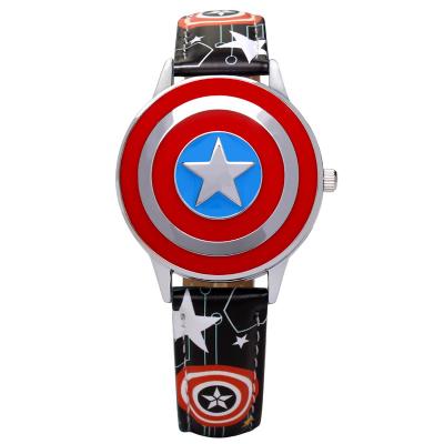 China Cheap Hot Selling Cartoon Five Star Shield Wrist Alloy Alloy Water Resistant Quartz Watches In Bulk Children for sale