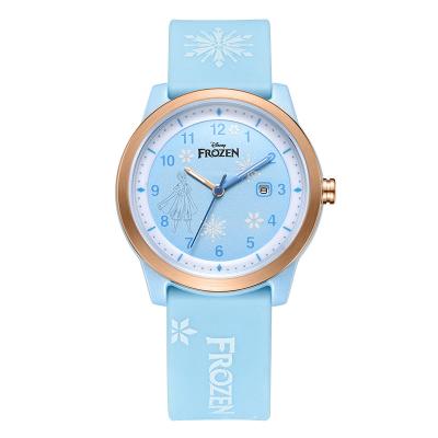 China Frozen Day/Date Aisha Princess Calendar Fashion Trend Quartz Watch Kid Girl Watch for sale