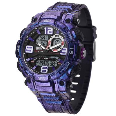 China Chronograph Dual Display Colorful Waterproof Men's Outdoor Sports Trend Digital Write Watch MARVEL Watch for sale