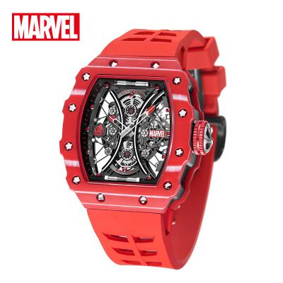 China Water Resistant WONDER Iron Man Carbon Fiber Full Dial Mechanical Watch Hollow Trend Men Watches Wrist Watch for sale