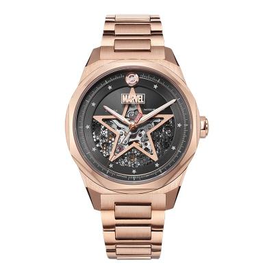 China Water Resistant Cavity Pentagram Automatic Mechanical Mov't Marvel Fashionable Steel Band Men's and Women's Watch for sale