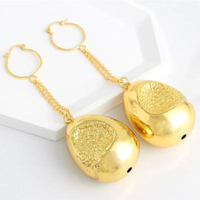 China Wholesale Price Brand Fashion Tiny Circle Earrings Women Daily Life TRENDY Gold Plated Waterproof Brass Earrings for sale