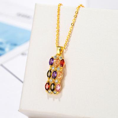 China New Romantic Fashion Inspired Jewelry Marked Gold Plated Earrings Necklace Jewelry Set Women Making Earrings for sale