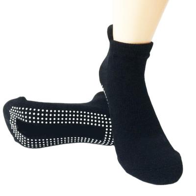 China QUICK DRY Custom Black Organic Cotton Women Ankle Pilates Yoga Booties Anti Slip for sale