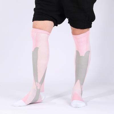 China High Quality Breathable 20-30mmhg Wide Calf Compression Socks For Women for sale