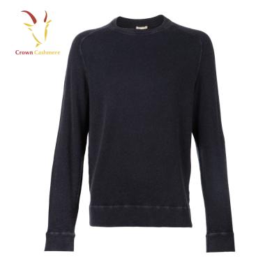 China Anti-pilling wholesale erdos cashmere sweater for men, men crew neck cashmere sweater for sale