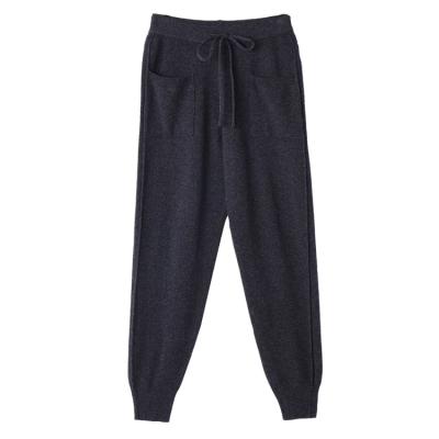 China Custom Fashionable Women Cashmere Wool Anti-Pilling Jogging Pants/Trousers Wholesale for sale