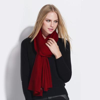 China Beautiful Genuine Luxury Cashmere Cashmere Knit Scarf And Shawl for sale