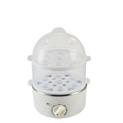 China Hotel Hot Selling 2 Layers Family Steamer Mini Electric Egg Cooker Plastic Boiled Egg for sale