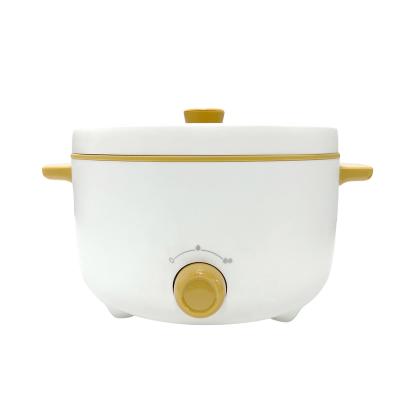 China Easily Cleaned Straining Hot Products 1000W Small Power 3L Capacity Non Stick Electric Hot Pot Cooker for sale