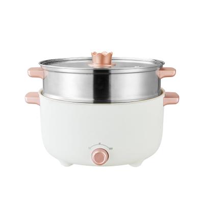 China Multi-functional Portable Electric Pan Easily Cleaned Pan Electric Hot Pot Frying Electric Household Smart Wholesale Dormitory Small for sale